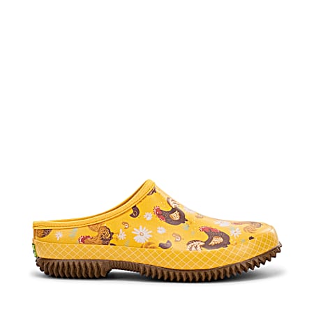 Women's Yellow Chicken Coop Garden Clogs