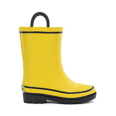 Kids' Yellow Fire Chief Rain Boots