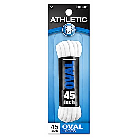 White Round Sport Laces