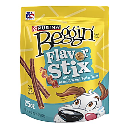 25 oz. Beggin’ Flavor Stix With Bacon & Peanut Butter Flavor​