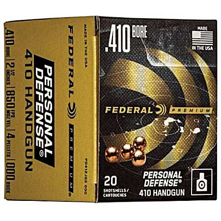 Personal Defense 410 Handgun Shotshells - 20 Rounds