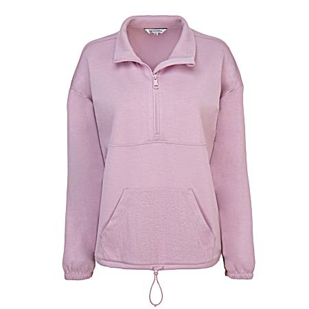 Women's 1/2 Zip Modal Scuba Sweatshirt