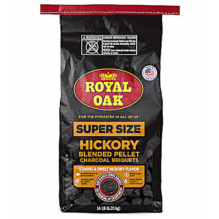 14 lb Super Size Hickory Blended Briquets