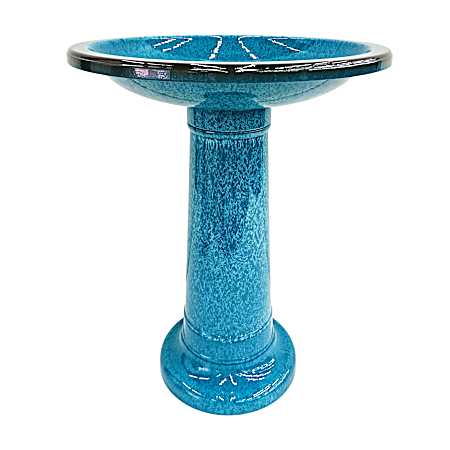 Hanging Metal & Glass Bird Feeder - Butterfly