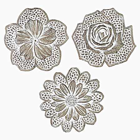 Cement Flower Stepping Stone Assorted