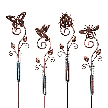 Swirly Bronze Creature Rain Gauge Assorted