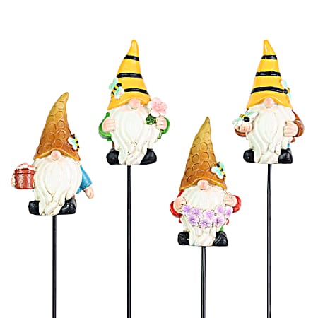 Beekeeper Gnome Pot Stake Assorted