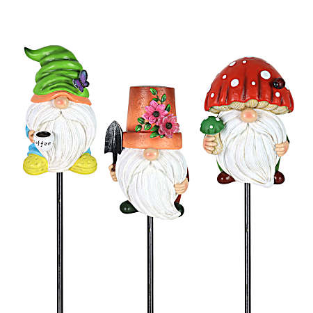 Spring Gnome Pot Stake Assorted