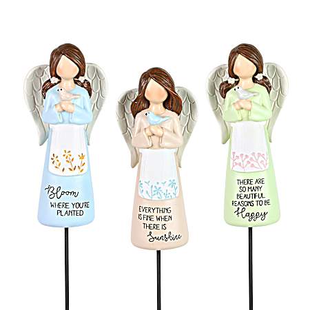 Inspirational Angel Pot Stake Assorted