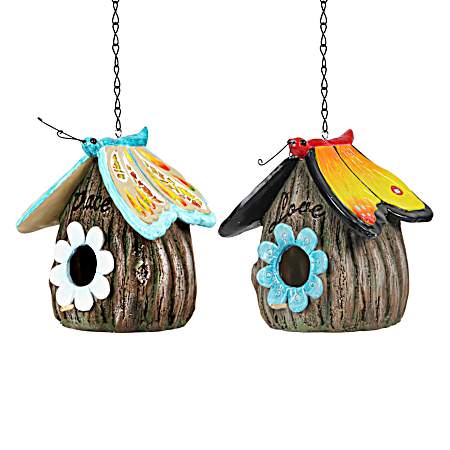 Butterfly Hanging Bird House Assorted