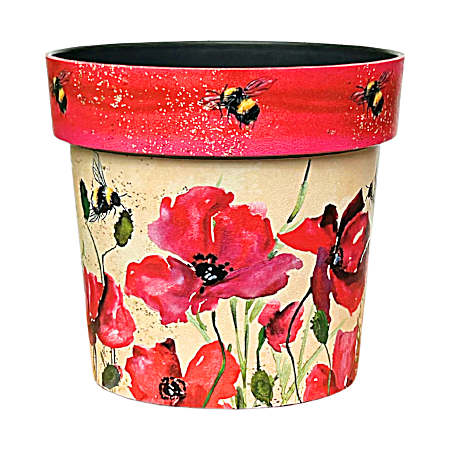 6 in Pot Poppies & Bees