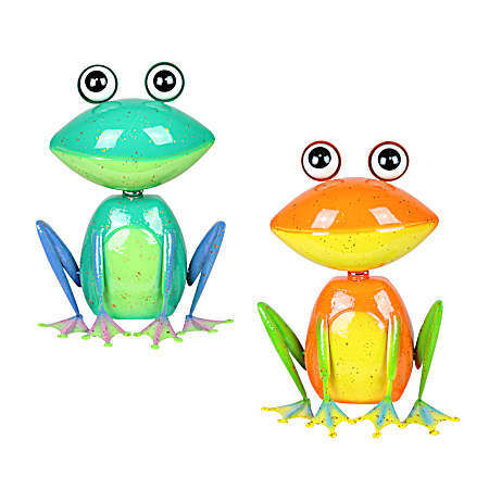 Metal Frog Statue Assorted