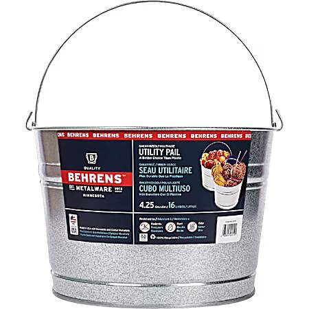 4.25 gal Steel Utility Pail