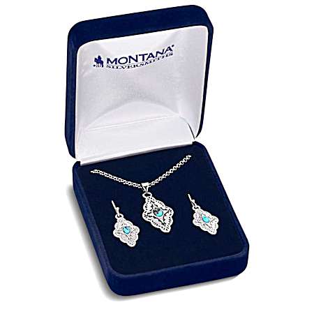 Montana Skies Turquoise Jewelry Set