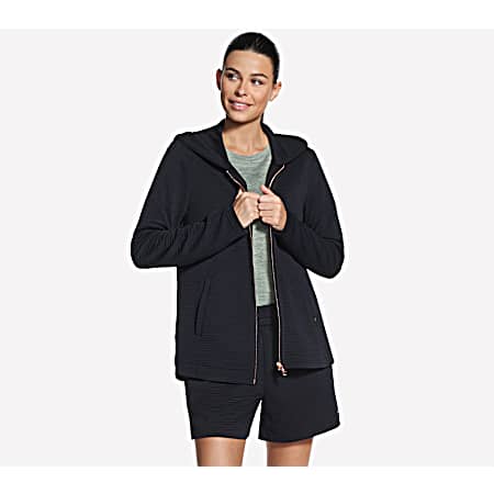 Women's Bold Black GoWalk Ottoman Tunic Jacket