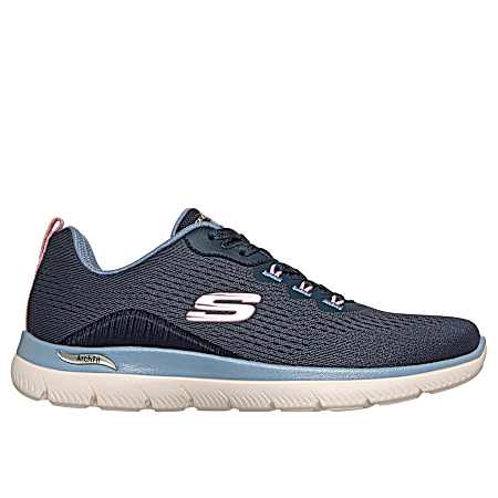 Sport Women's Navy/Light Blue Arch Fit Summits Shoes