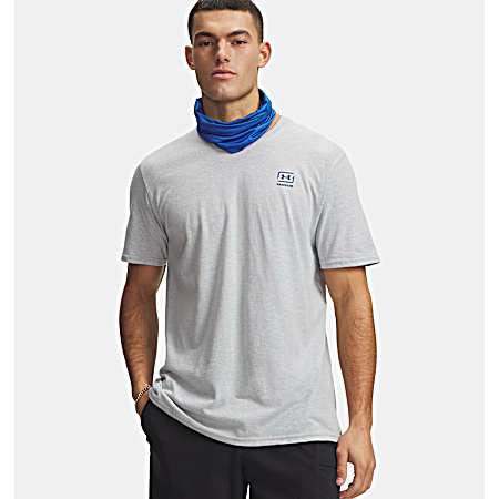 Men's Mod Gray Freedom Fish Short Sleeve Shirt