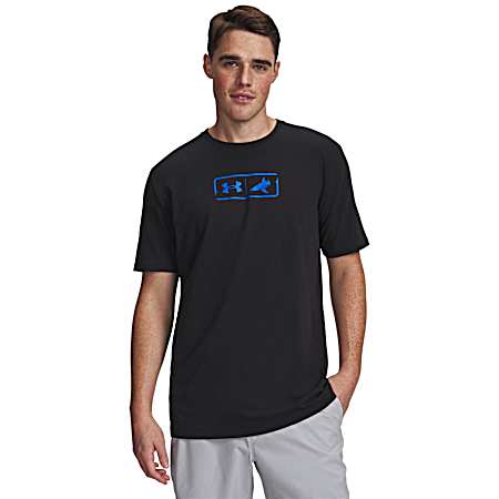 Men's Black BlacktipH Fish Logo Short Sleeve Shirt