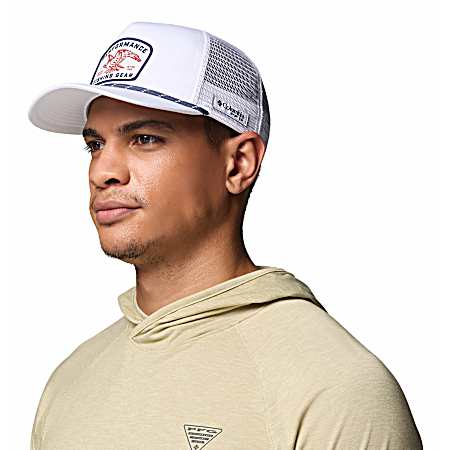 Men's White Osprey Patch Uncharted II Snapback Cap