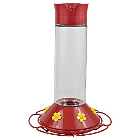 Glass Hummingbird Feeder
