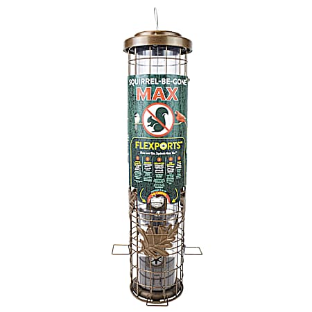 Squirrel-Be-Gone Wild Bird Feeder with Flexports