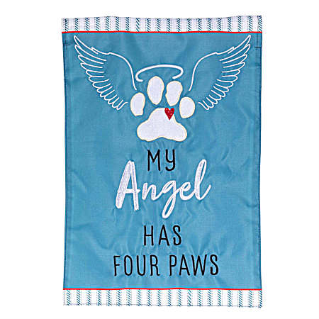 My Angel Has Four Paws Garden Flag
