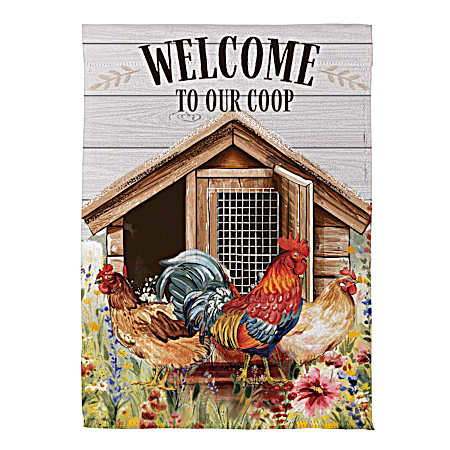Welcome to our Coop Garden Flag