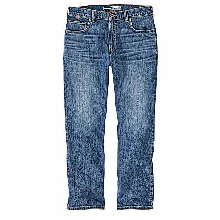 Men's Midnight Indigo Flame-Resistant Relaxed Straight Rugged Flex Jean