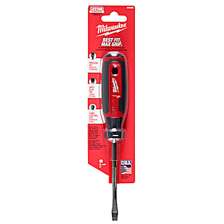 1/4 in. Slotted 4 in. Cushion Grip Screwdriver