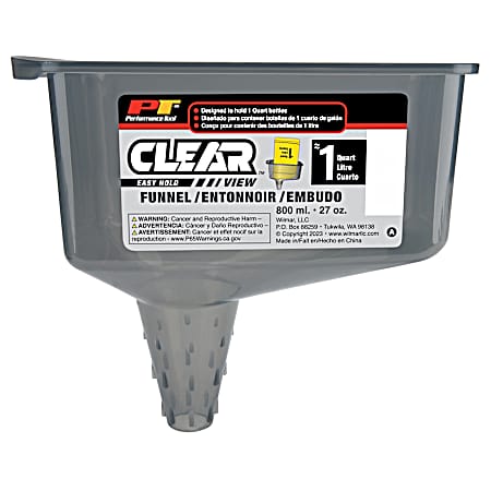Clear View Easy Hold Funnel 2 Pint