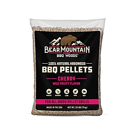 20 lb BBQ Woods Natural Hardwood Cherry Pellets