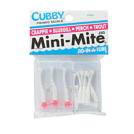 Mini-Mite Jig & Tail Pack - Pink/White