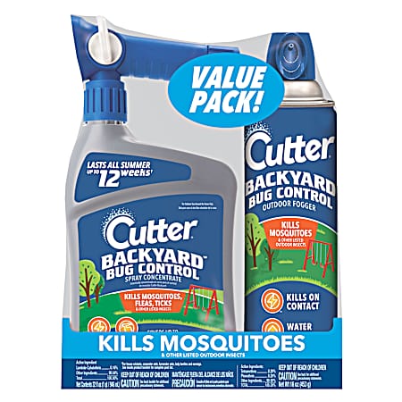 Backyard Bug Control Outdoor Fogger & Spray Concentrate - Value Pack