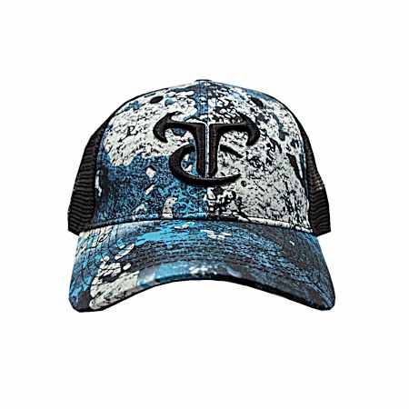 Men's Logo Print Camo Mesh Cap