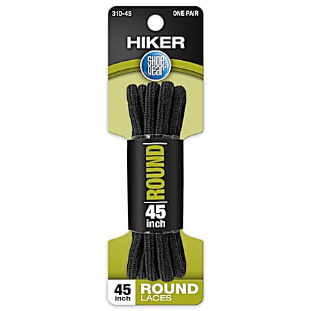 Black Alpine Round Boot Laces