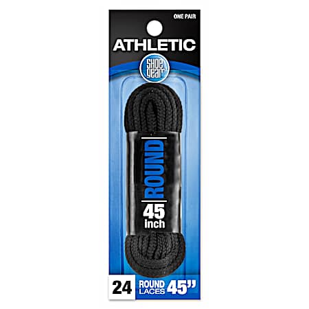 Black Round Sport Shoe Laces