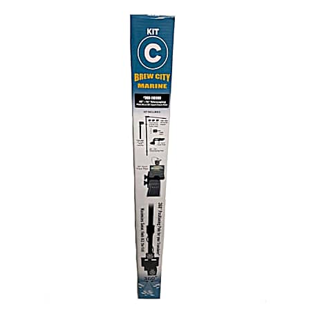 Complete 60'' Pole Kit - 90 Deg Track Mount