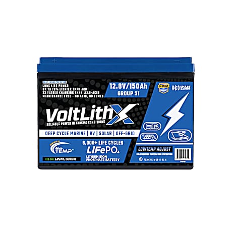 VoltLithX Class 31 150Ah Lithium Battery