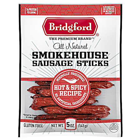 Smokehouse Sausage Sticks- Hot & Spicy