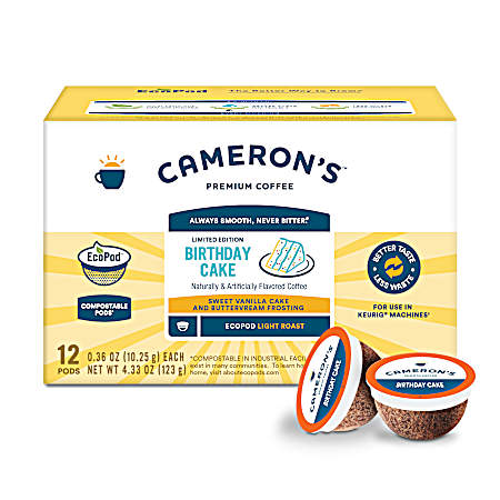 12 ct Birthday Cake Single Serve Coffee