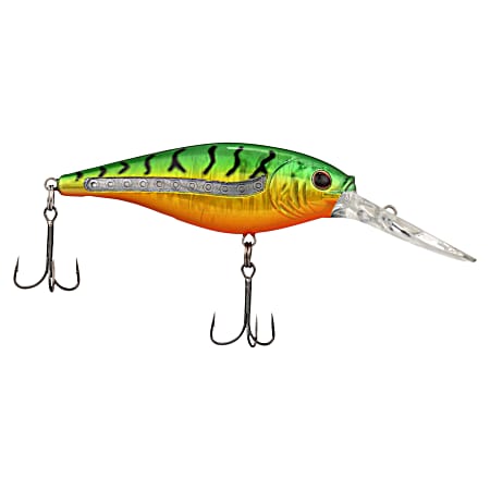 3 Pk Scented Flicker Shad - Slick Firetiger