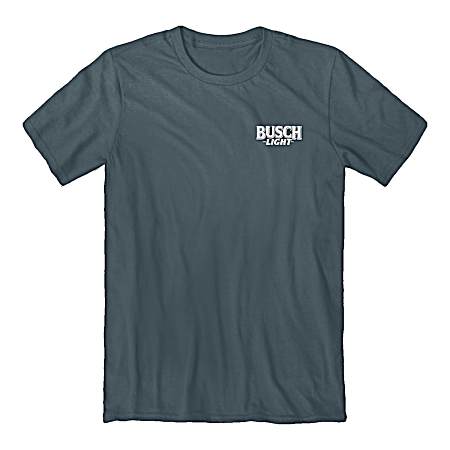 Men's Indigo Blue Red White & Busch Short Sleeve Shirt