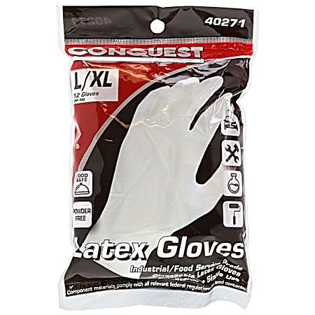 12 ct. Latex Disposables