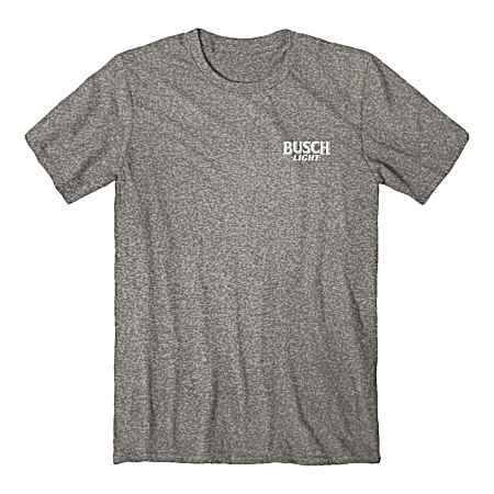Men's Heather Grey Beer Season Short Sleeve Shirt