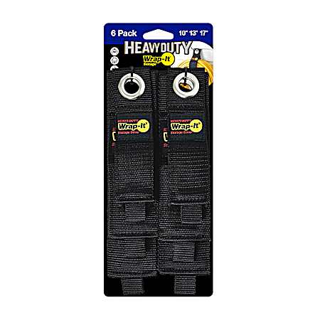 6 pk. Heavy-Duty Wrap-It Storage Straps