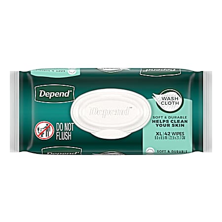 42 ct XL Disposable Washcloths Flip-Top
