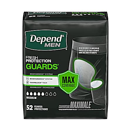 52 ct Men's Max Absorbency Guard