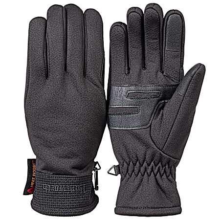 Men's Black Heat Boost Stretch Gloves