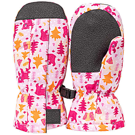 Toddler Girls' Bears Ski Mittens