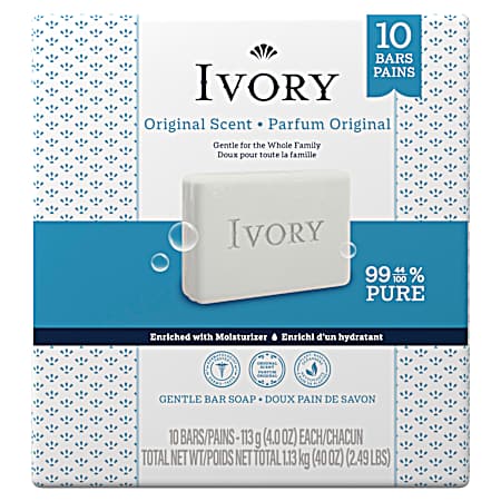 10 pk. 4 oz. Ivory Bar Original
